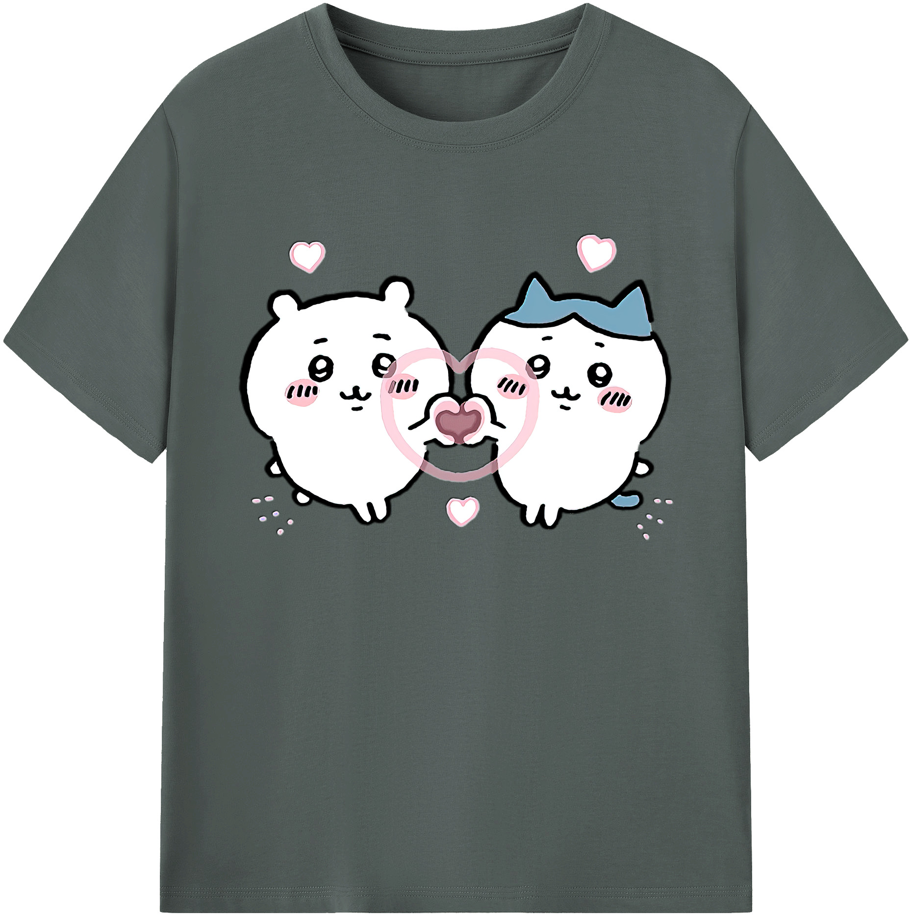 （画像用） ちいかわ ちいかわ Chii-kawa chiikawa 綿100％ メンズ半袖Tシャツ｜肌触りやわらか＆通気性